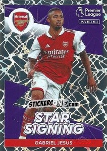 Sticker Gabriel Jesus (Star Signing) - English Premier League 2022-2023 n. 75 - Panini