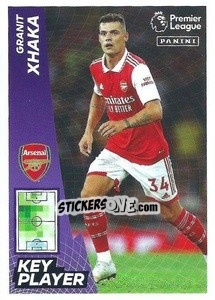 Sticker Granit Xhaka (Key Player) - English Premier League 2022-2023 n. 79 - Panini