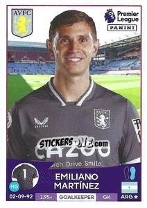 Cromo Emiliano Martínez - English Premier League 2022-2023 - Panini