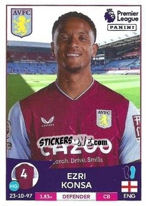 Figurina Ezri Konsa - English Premier League 2022-2023 - Panini