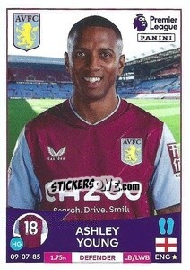 Sticker Ashley Young - English Premier League 2022-2023 n. 89 - Panini