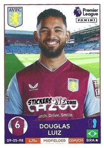 Sticker Douglas Luiz - English Premier League 2022-2023 n. 92 - Panini