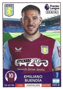 Sticker Emiliano Buendía - English Premier League 2022-2023 n. 95 - Panini