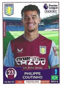 Sticker Philippe Coutinho - English Premier League 2022-2023 - Panini