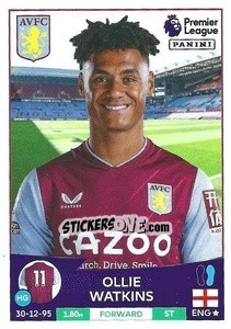 Sticker Ollie Watkins - English Premier League 2022-2023 n. 102 - Panini