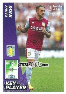 Cromo Danny Ings (Key Player) - English Premier League 2022-2023 - Panini