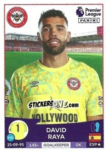 Sticker David Raya - English Premier League 2022-2023 - Panini