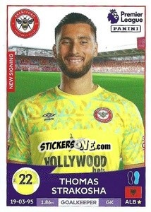 Sticker Thomas Strakosha - English Premier League 2022-2023 n. 112 - Panini