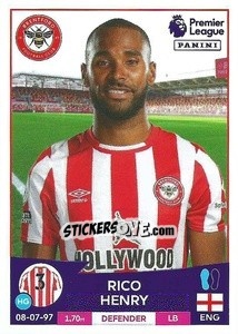 Sticker Rico Henry - English Premier League 2022-2023 - Panini