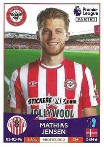 Figurina Mathias Jensen - English Premier League 2022-2023 n. 122 - Panini