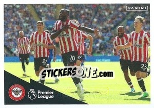 Sticker Ivan Toney (Celebration) - English Premier League 2022-2023 n. 134 - Panini