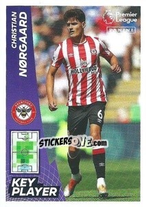 Sticker Christian Nørgaard (Key Player) - English Premier League 2022-2023 n. 135 - Panini