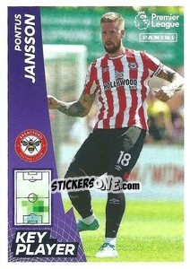 Sticker Pontus Jansson (Key Player) - English Premier League 2022-2023 - Panini
