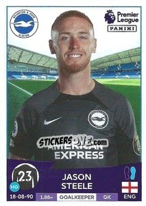 Sticker Jason Steele - English Premier League 2022-2023 - Panini