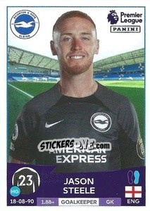 Sticker Jason Steele - English Premier League 2022-2023 n. 141 - Panini