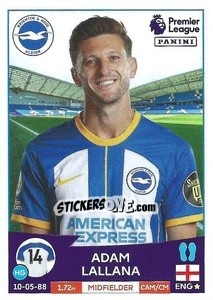 Sticker Adam Lallana - English Premier League 2022-2023 - Panini