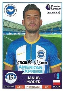 Sticker Jakub Moder - English Premier League 2022-2023 n. 153 - Panini