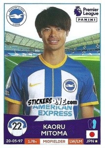 Sticker Kaoru Mitoma - English Premier League 2022-2023 n. 154 - Panini