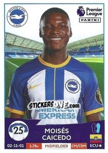 Sticker Moisés Caicedo - English Premier League 2022-2023 - Panini