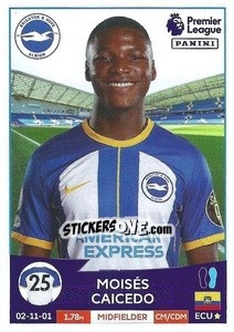 Figurina Moisés Caicedo - English Premier League 2022-2023 - Panini