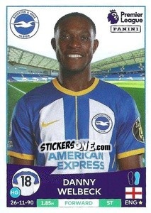 Sticker Danny Welbeck - English Premier League 2022-2023 n. 158 - Panini