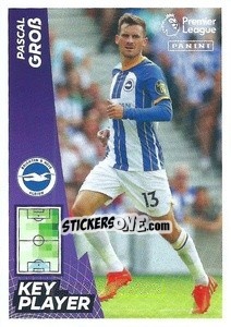 Sticker Pascal Groß (Key Player) - English Premier League 2022-2023 n. 164 - Panini
