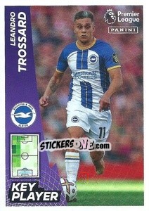 Sticker Leandro Trossard (Key Player) - English Premier League 2022-2023 n. 166 - Panini