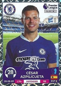 Sticker César Azpilicueta - English Premier League 2022-2023 n. 176 - Panini