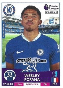 Sticker Wesley Fofana - English Premier League 2022-2023 - Panini