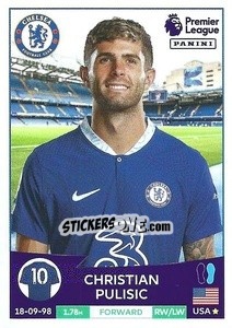 Sticker Christian Pulisic - English Premier League 2022-2023 - Panini