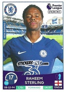 Sticker Raheem Sterling - English Premier League 2022-2023 n. 188 - Panini
