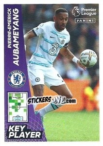 Sticker Pierre-Emerick Aubameyang (Key Player) - English Premier League 2022-2023 n. 195 - Panini