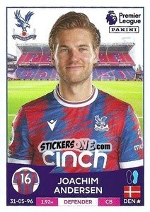 Sticker Joachim Andersen - English Premier League 2022-2023 n. 205 - Panini