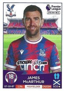 Sticker James McArthur - English Premier League 2022-2023 n. 212 - Panini