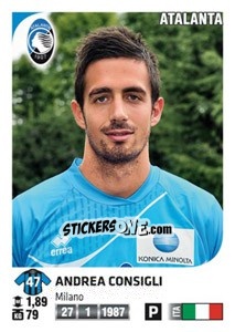 Sticker Andrea Consigli - Calciatori 2011-2012 n. 2 - Panini