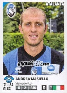 Sticker Andrea Masiello - Calciatori 2011-2012 n. 10 - Panini