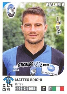 Sticker Matteo Brighi - Calciatori 2011-2012 n. 15 - Panini