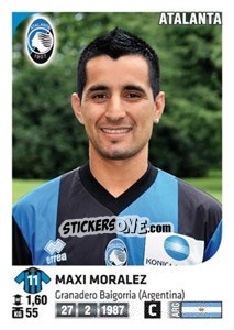 Sticker Maxi Moralez - Calciatori 2011-2012 n. 20 - Panini