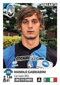 Figurina Manolo Gabbiadini - Calciatori 2011-2012 - Panini