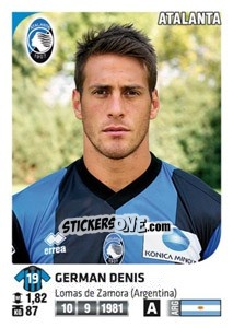 Sticker German Denis - Calciatori 2011-2012 n. 23 - Panini