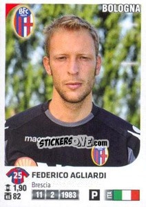 Sticker Federico Agliardi - Calciatori 2011-2012 n. 27 - Panini