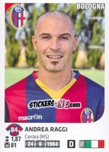 Sticker Andrea Raggi - Calciatori 2011-2012 n. 34 - Panini