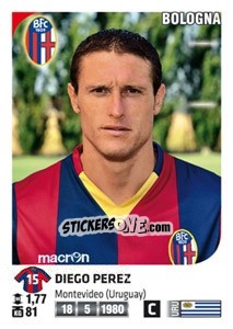 Sticker Diego Perez - Calciatori 2011-2012 n. 40 - Panini