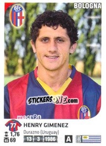 Cromo Henry Gimenez - Calciatori 2011-2012 - Panini
