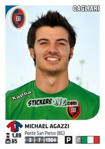 Sticker Michael Agazzi - Calciatori 2011-2012 n. 50 - Panini