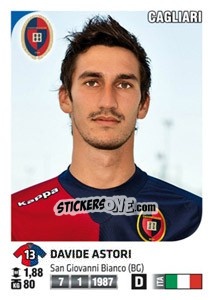 Sticker Davide Astori - Calciatori 2011-2012 n. 53 - Panini