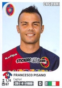 Sticker Francesco Pisano - Calciatori 2011-2012 - Panini