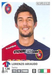 Sticker Lorenzo Ariaudo - Calciatori 2011-2012 n. 59 - Panini