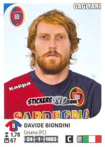 Cromo Davide Biondini - Calciatori 2011-2012 n. 63 - Panini