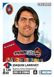 Sticker Joaquin Larrivey - Calciatori 2011-2012 n. 72 - Panini